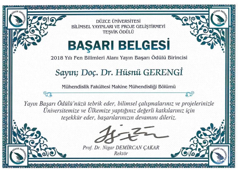 Yayın Başarı Ödülü
